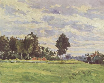 Landschap in Île-de-France door Paul Cézanne